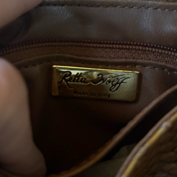 Vintage Retta Wolff Woven Leather Crossbody Bag – Made in Italy - Picture 6 of 9